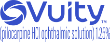 Vuity (pilocarpine HCI ophthalmic solution) Logo 