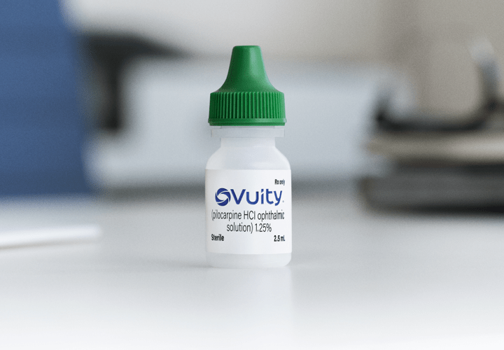 VUITY® (pilocarpine HCI ophthalmic solution) Eyedrop Prescription Bottle